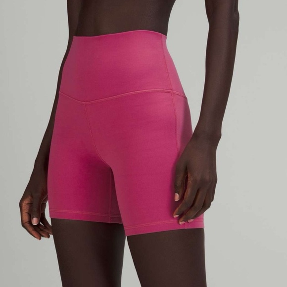 🩷 Lululemon Align High Rise Biker Pink Shorts